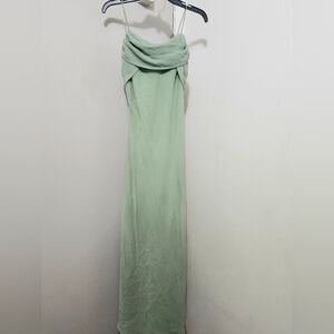 Milano Spaghetti Strap Light Green Dress